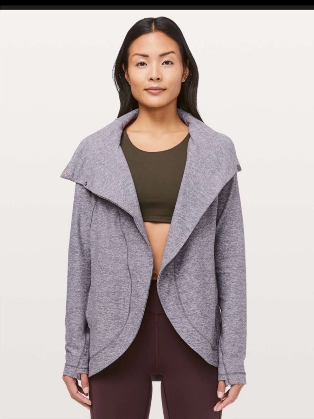 Lululemon Rally Wrap jacket in a heathered purple - ladies size 2
